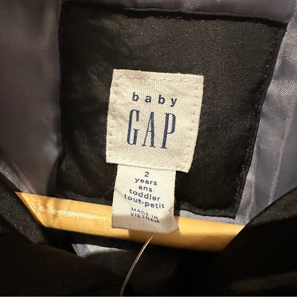 BABY GAP Baby Boys NEW Sz 2T Black‎ Warmest Snorkel Jacket Coat